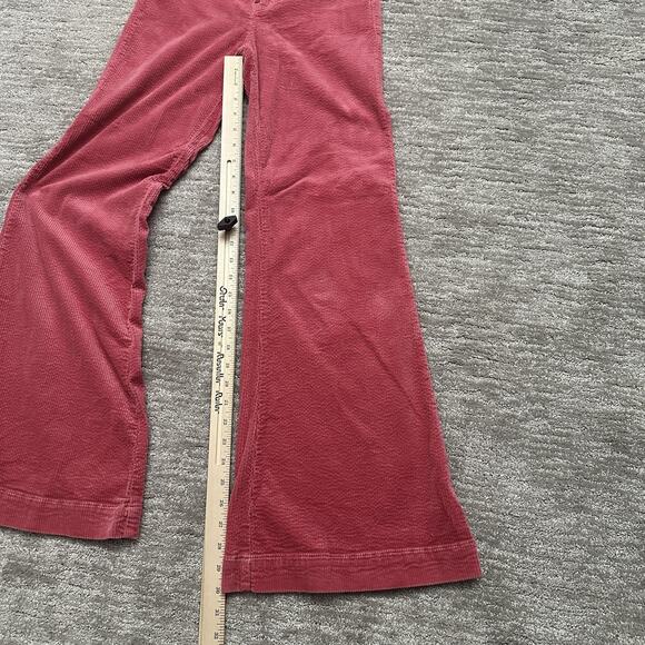 Rolla's Pants Womens 27 Pink Eastcoast Flare High Rise Corduroy Boho Bell Bottom - Picture 12 of 13